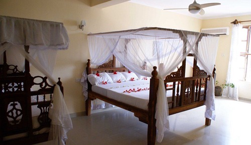 Habitación cuádruple, varias camas