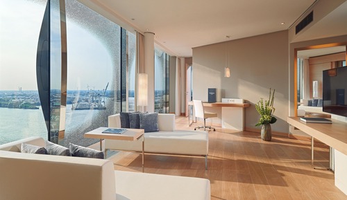 Suite presidencial, 1 cama de matrimonio grande con sofá cama, vistas a la ciudad