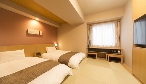 Habitación tradicional con 2 camas individuales, no fumadores (Japanese, No cleaning service)