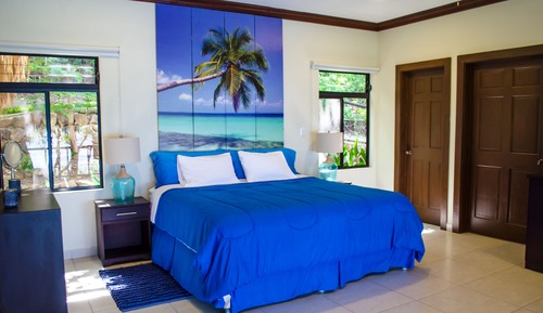 Habitación de lujo doble, 1 cama de matrimonio grande, vistas al mar