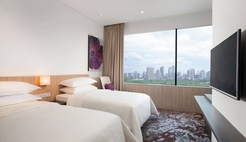 Habitación, 2 camas individuales, vistas a la ciudad