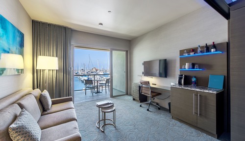 Habitación Deluxe, 1 cama de matrimonio grande con sofá cama, vistas al mar