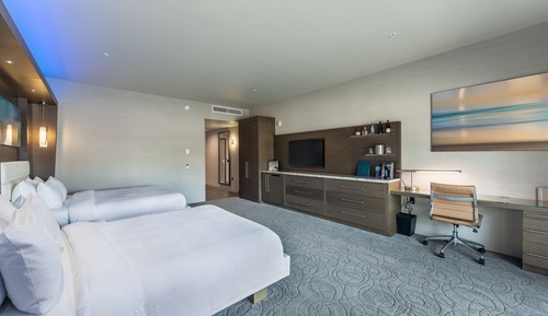 Habitación Deluxe, 2 camas de matrimonio, accesible en silla de ruedas