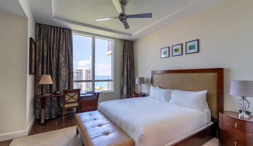 Premium, 2 Bedroom Suite, Bedroom 1: 1 King, Bedroom 2: 2 Double, Baths: 2, Ocean view, Balcony