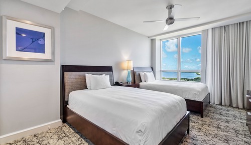 Premium, 2 Bedroom Suite, Bedroom 1: 1 King, Bedroom 2: 2 Double, Baths: 2, Ocean view, Balcony