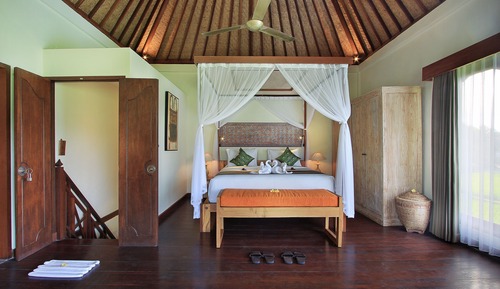 Two-Bedroom Private Pool Villa with Rice Field View