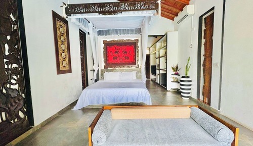 Villa de luna de miel, 1 cama de matrimonio grande, piscina privada, vistas al río
