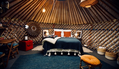 Habitación Deluxe doble, baño compartido (Mongolian Yurt)