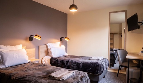 Habitación con 1 cama doble o 2 individuales