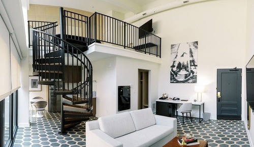 Loft de lujo, 1 cama de matrimonio grande, cocina básica