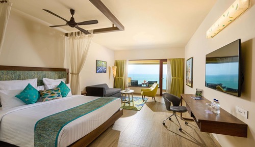 Habitación Deluxe, 1 cama doble, balcón, vistas al mar