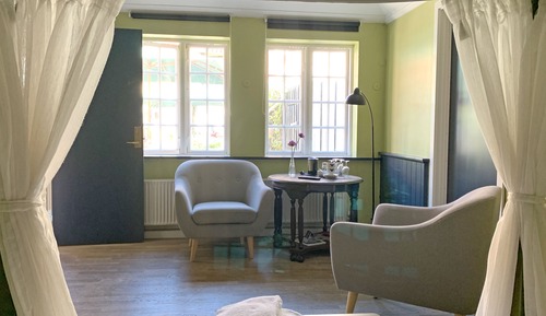Habitación estándar doble, 1 cama doble, en la zona del patio