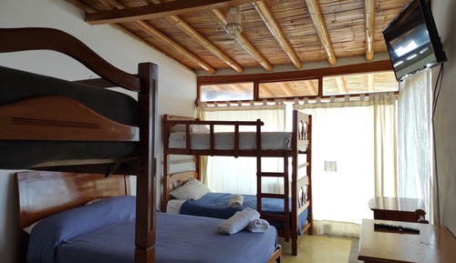 Habitación familiar, vistas al mar
