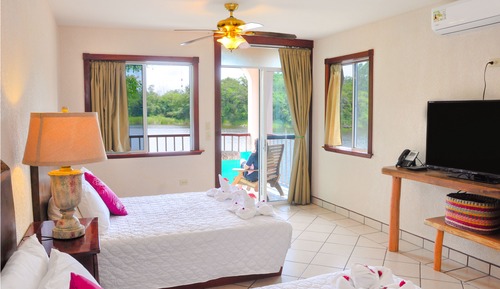 Habitación Premium, 2 camas de matrimonio, vistas al río