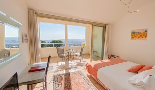 Habitación doble, baño privado, vistas al mar