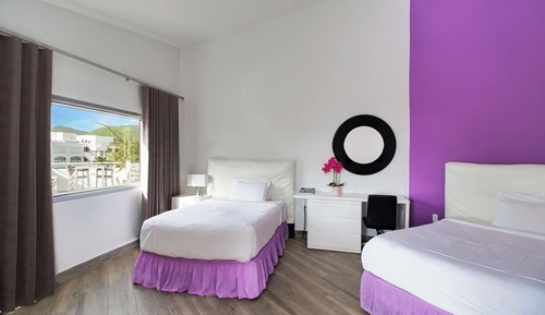 Suite estudio superior, 2 camas dobles, vistas al mar