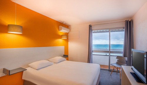 Habitación económica, vistas al mar