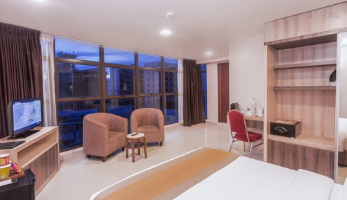 Habitación Deluxe con 1 cama doble o 2 individuales, 1 cama doble, baño privado