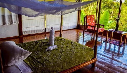 Bungalow, 1 cama doble, terraza, vistas al jardín