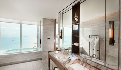 Habitación Premier, 2 camas de matrimonio, vistas al mar