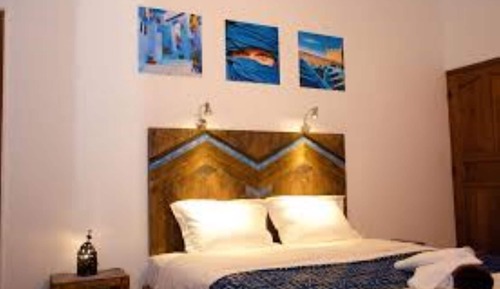 Habitación doble superior, 1 cama de matrimonio grande, terraza, vistas al mar