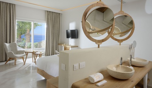 Suite, 2 habitaciones, piscina privada, vistas al mar (Anax)