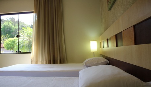 Habitación Deluxe con 2 camas individuales, vistas al jardín