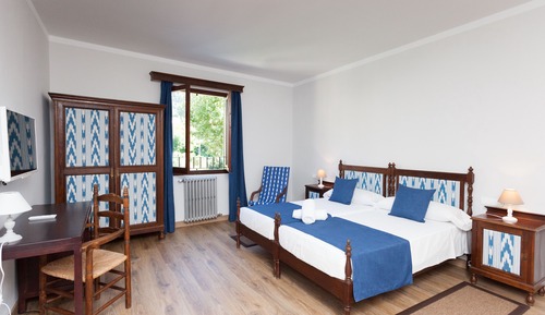 Habitación Confort con 2 camas individuales, vistas a la montaña
