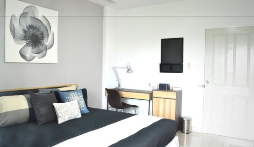 Estudio superior, 1 cama de matrimonio grande