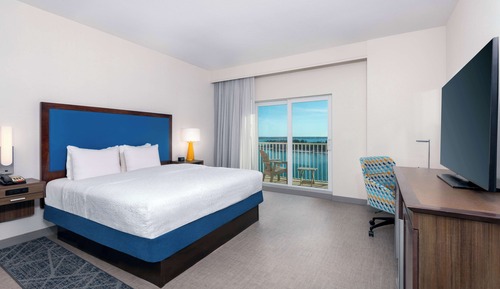 Estudio, 1 cama de matrimonio grande, frigorífico y microondas, vistas a la playa