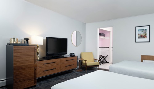 Habitación estándar, 2 camas dobles, frigorífico y microondas