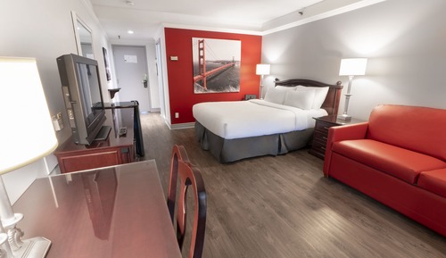 Habitación clásica, 1 cama de matrimonio con sofá cama, vistas al jardín