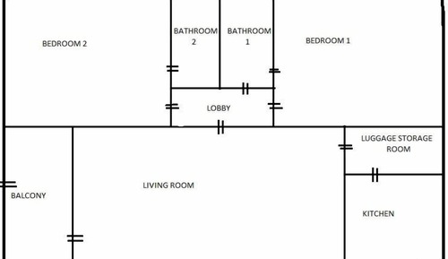 Apartamento, 2 habitaciones, cocina, planta baja