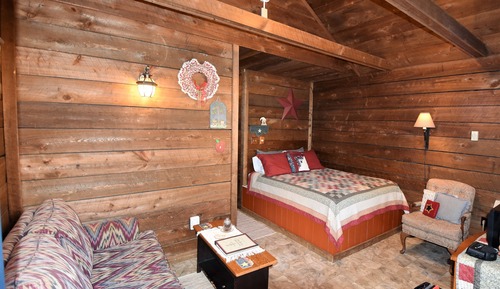 Cabaña, 1 cama de matrimonio, baño privado