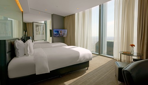 Habitación, 2 camas individuales, acceso al Business Lounge, vistas a la ciudad