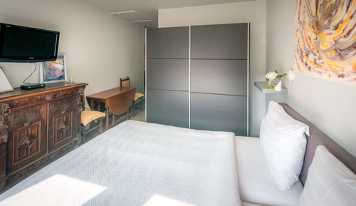 Habitación Deluxe doble, baño privado, vistas al jardín (Schiele)