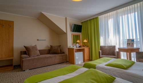 Habitación estándar con 1 cama doble o 2 individuales, balcón (with sofa bed)
