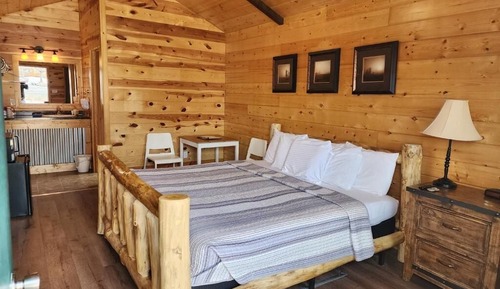 Cabaña, 1 cama de matrimonio grande