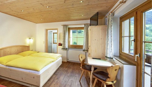 Habitación estándar doble, 1 habitación, frigorífico, vistas a la montaña