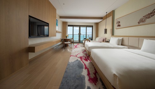 Habitación Premium, 2 camas dobles, vistas al mar (High Floor)