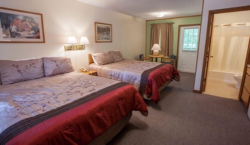 Habitación, 2 camas de matrimonio, balcón