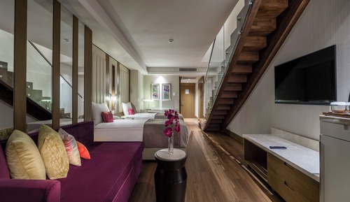 Dúplex, 2 habitaciones, no fumadores, vistas al jardín