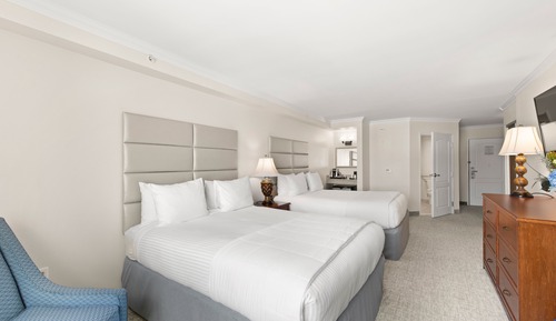 Habitación Deluxe doble, 2 camas de matrimonio, accesible para personas con discapacidad