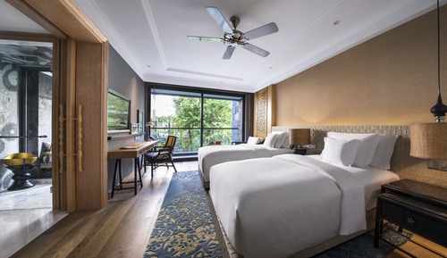 Habitación estándar, 2 camas individuales, vistas al jardín