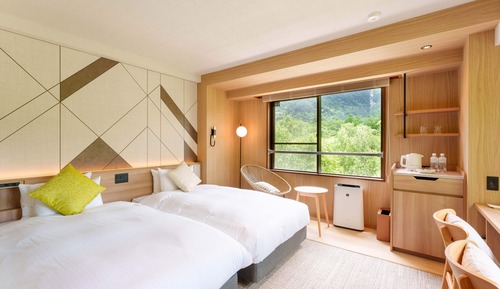 Habitación superior con 2 camas individuales, no fumadores, vistas al río