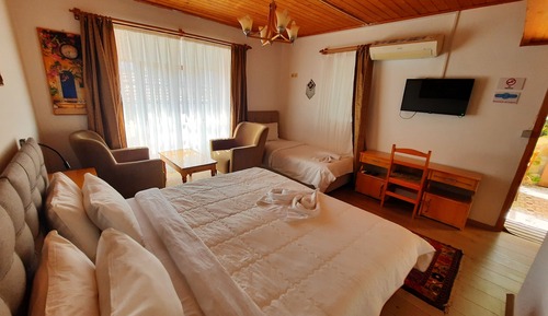 Habitación familiar con 2 camas individuales, 1 habitación, no fumadores, vistas al jardín