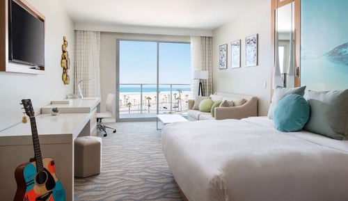Habitación, 1 cama de matrimonio grande con sofá cama (Ocean View Studio - With Balcony)