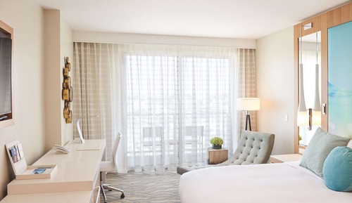 Habitación, 2 camas de matrimonio, accesible para personas con discapacidad, vistas al mar