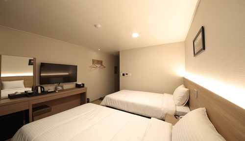 Habitación estándar con 2 camas individuales, vistas a la ciudad