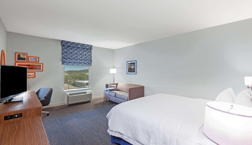 Habitación, 1 cama de matrimonio grande con sofá cama, no fumadores, frigorífico y microondas